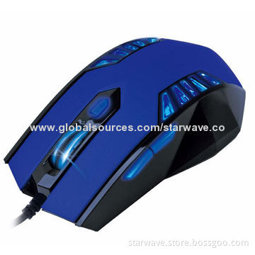 Optical FCC CE Parts Game Mouse with LED Light, Sized 120 x 75 x 40mm